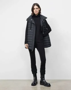 Outlet Lafayette 148 New York Nouveau Jersey Turtleneck Black