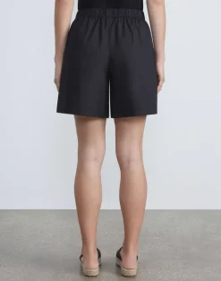 Sale Lafayette 148 New York Organic Cotton Poplin Riverside Short White