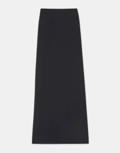 Clearance Lafayette 148 New York Organic Silk Stretch Crepe De Chine Skirt Black