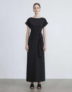 Clearance Lafayette 148 New York Organic Silk Stretch Crepe De Chine Skirt Black