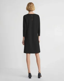 New Lafayette 148 New York Punto Milano A-Line Dress Smoke