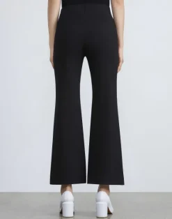 Discount Lafayette 148 New York Punto Milano Gates Flared Ankle Pant Nickel Melange