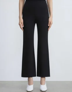 Discount Lafayette 148 New York Punto Milano Gates Flared Ankle Pant Nickel Melange