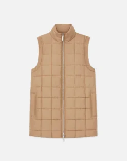 Clearance Lafayette 148 New York Recycled Poly Quilted Reversible Puffer Vest Black