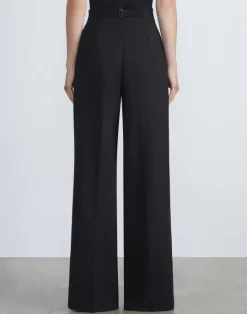 Hot Lafayette 148 New York Responsible Wool Double Face Thames Pant Black