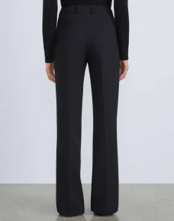 Outlet Lafayette 148 New York Responsible Wool Double Face Gates Pant Black