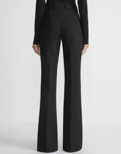Outlet Lafayette 148 New York Responsible Wool Double Face Waldorf Flared Pant Buff