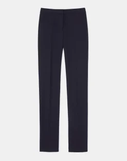 Lafayette 148 New York Responsible Wool Double Face Barrow Pant Black