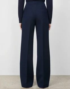 Clearance Lafayette 148 New York Responsible Wool Nouveau Crepe Dalton Pant Cloud