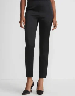 Discount Lafayette 148 New York Sateen Stanton Pant Black