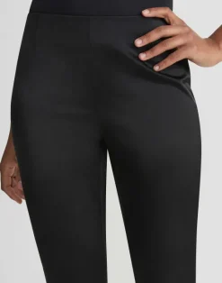 Discount Lafayette 148 New York Sateen Stanton Pant Black