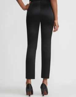 Discount Lafayette 148 New York Sateen Stanton Pant Black