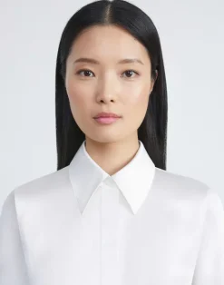 Hot Lafayette 148 New York Silk Charmeuse Blouse Classic Claret