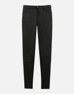 Discount Lafayette 148 New York Silky Stretch Nappa Leather Mercer Pant Beet