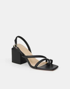 Clearance Lafayette 148 New York Soft Calfskin Leather Heeled City Sandal Copper