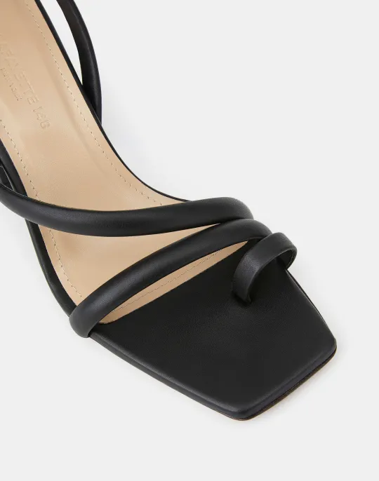 Clearance Lafayette 148 New York Soft Calfskin Leather Heeled City Sandal Copper