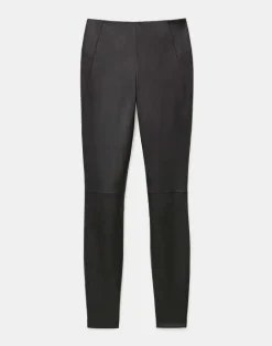 Sale Lafayette 148 New York Stretch Nappa Leather Greenwich Legging Copper