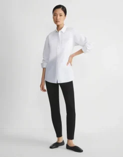 Discount Lafayette 148 New York Stretch Suede Leonard Legging Black