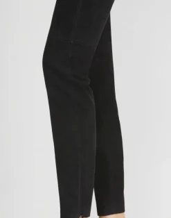Discount Lafayette 148 New York Stretch Suede Leonard Legging Black