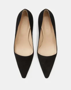 Clearance Lafayette 148 New York Suede Heeled Pump Black