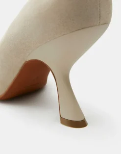 Online Lafayette 148 New York Suede Pump Sandstone
