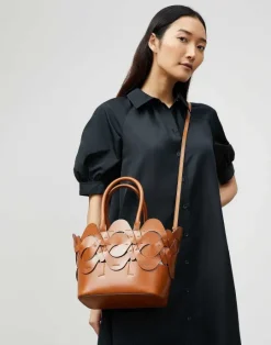 Outlet Lafayette 148 New York Vachetta Leather 8 Knot Tote—Small Copper