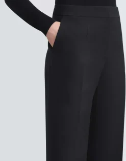 Best Lafayette 148 New York Wool-Silk Crepe Gates Pant Buff