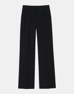 Best Lafayette 148 New York Wool-Silk Crepe Sullivan Pant Black